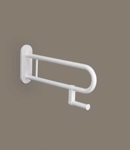 2013 Relaxline Stützgriff mit Papierhalter 850mm weiss